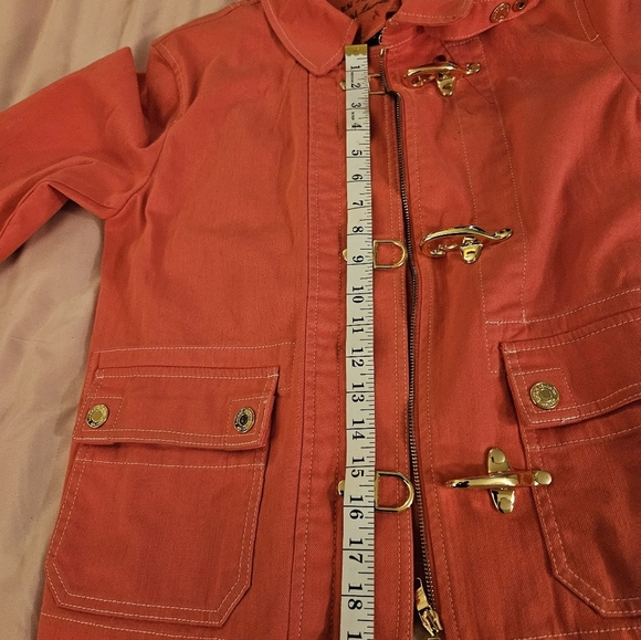 LRL‎ Lauren Jeans jacket Pink With Gold Accents - Picture 4 of 5